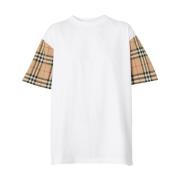 Burberry Vita T-shirts och Polos White, Dam