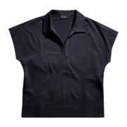 Fay Klassiskt Poloshirt i Olika Färger Black, Dam