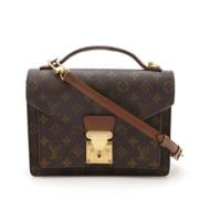 Louis Vuitton Vintage Pre-owned Canvas handvskor Brown, Dam