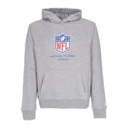 New Era NFL Script Team Hoodie Heather Grey Gray, Herr