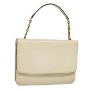 Celine Vintage Pre-owned Laeder handvskor Beige, Dam