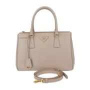 Prada Vintage Pre-owned Laeder handvskor Beige, Dam