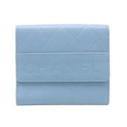 Chanel Vintage Pre-owned Laeder plnbcker Blue, Dam