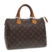 Louis Vuitton Vintage Pre-owned Canvas handvskor Brown, Dam