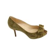 Christian Louboutin Pre-owned Pre-owned Mocka klackskor Green, Dam