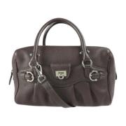 Salvatore Ferragamo Pre-owned Pre-owned Laeder handvskor Brown, Dam