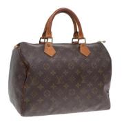 Louis Vuitton Vintage Pre-owned Canvas handvskor Brown, Dam