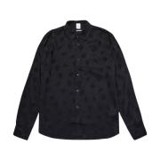 Won Hundred Svart Jacquard Adriel Skjorta Black, Herr