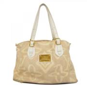 Louis Vuitton Vintage Pre-owned Tyg louis-vuitton-vskor Beige, Dam