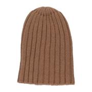 Laneus Räfflad kashmir unisex hatt Brown, Dam