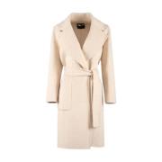 Nenette Kort Robe Kappa Dubbel Tyg Beige, Dam