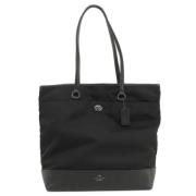 Coach Pre-owned Pre-owned Canvas axelremsvskor Black, Dam