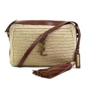 Yves Saint Laurent Vintage Pre-owned Tyg axelremsvskor Beige, Dam