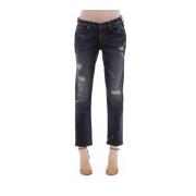 Jacob Cohën Straight Leg Jeans med Logodetaljer Blue, Dam