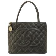 Chanel Vintage Pre-owned Laeder chanel-vskor Black, Dam