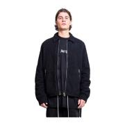 Rick Owens Svart Zipfront Jacka Black, Herr