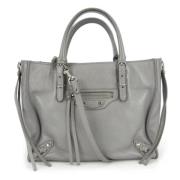 Balenciaga Vintage Pre-owned Laeder handvskor Gray, Dam