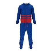 Lacoste Huvtröja Sports Tracksuit med Diamantmönster Blue, Herr