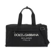 Dolce & Gabbana Nylon Reseväska Black, Herr