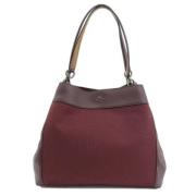 Coach Pre-owned Pre-owned Canvas axelremsvskor Red, Dam