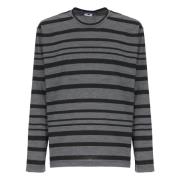 Junya Watanabe Randig ull T-shirt och Polo Gray, Herr