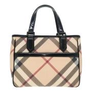 Burberry Vintage Pre-owned Canvas handvskor Beige, Dam