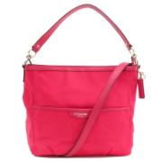 Coach Pre-owned Pre-owned Canvas handvskor Pink, Dam