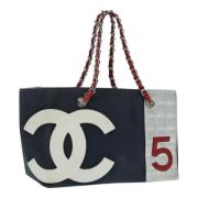 Chanel Vintage Pre-owned Canvas chanel-vskor Blue, Dam