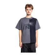 MM6 Maison Margiela Svart Split Nummer Logo T-shirt Gray, Herr