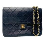 Chanel Vintage Pre-owned Laeder axelremsvskor Black, Dam