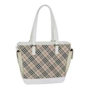 Burberry Vintage Pre-owned Canvas handvskor Beige, Dam