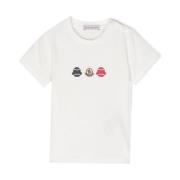 Moncler Barn Logo T-shirts och Polos White, Unisex