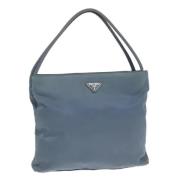 Prada Vintage Pre-owned Nylon totevskor Gray, Dam