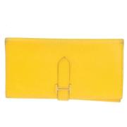 Hermès Vintage Pre-owned Laeder plnbcker Yellow, Dam