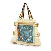 Louis Vuitton Vintage Pre-owned Tyg louis-vuitton-vskor Beige, Dam