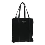 Prada Vintage Pre-owned Nylon totevskor Black, Dam