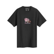 Maharishi Svart Panther Chimera Broderad Tee Black, Herr