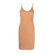 Jil Sander Elegant Beige Mini Klänning Beige, Dam