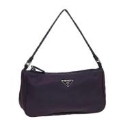 Prada Vintage Pre-owned Nylon necessrer Purple, Dam