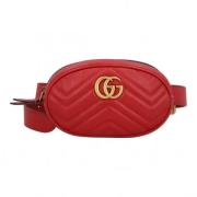 Gucci Vintage Pre-owned Laeder crossbodyvskor Red, Dam