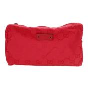 Gucci Vintage Pre-owned Canvas plnbcker Red, Dam