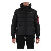 Alpha Industries Huva Pufferjacka med Dragkedja Black, Herr