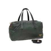 Prada Vintage Pre-owned Nylon prada-vskor Green, Dam