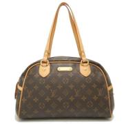 Louis Vuitton Vintage Pre-owned Canvas handvskor Brown, Dam