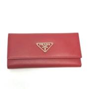 Prada Vintage Pre-owned Tyg nyckelhllare Red, Dam