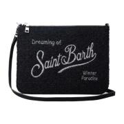 MC2 Saint Barth Parisienne W Kedja Rem Clutch Väska Black, Dam