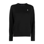 Polo Ralph Lauren Svart Casual Långärmad Tröja Black, Dam