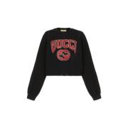 Gucci Crop Fleece Back Sweats Black, Dam