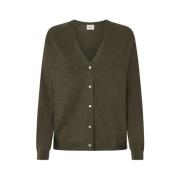 Pepe Jeans Silkesstickad Kofta med Juvel Detaljer Brown, Dam