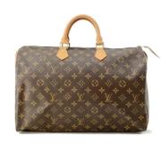 Louis Vuitton Vintage Pre-owned Tyg louis-vuitton-vskor Brown, Dam